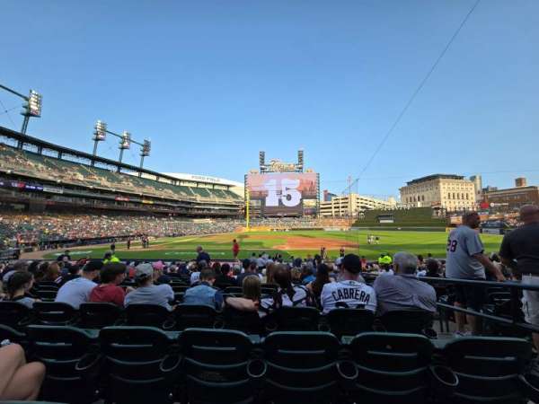 Comerica Park, section: 121, row: 26, seat: 3