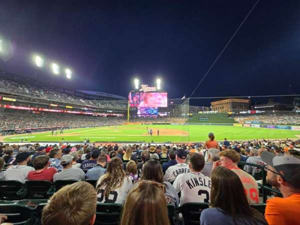 Comerica Park, section: 121, row: 26, seat: 3