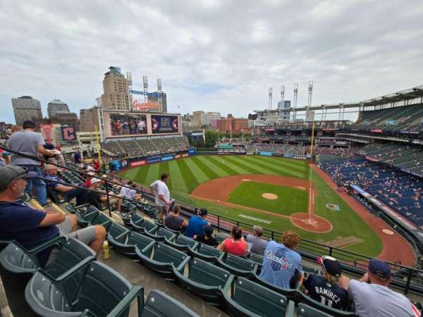 Progressive Field, section: 558, row: A, seat: 12
