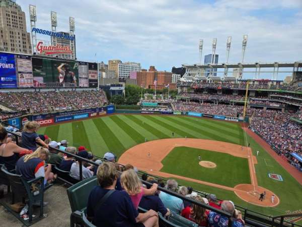 Progressive Field, section: 558, row: A, seat: 12