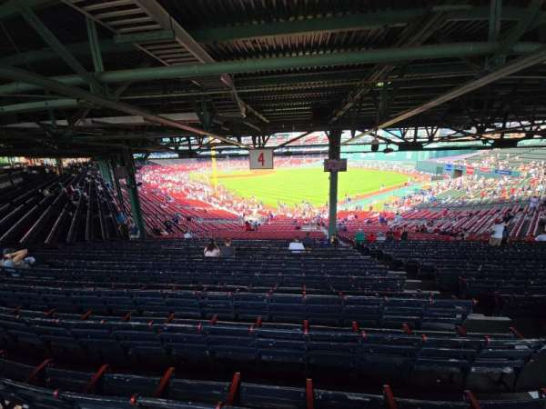 Fenway Park, section: Grandstand 4, row: 17, seat: 4