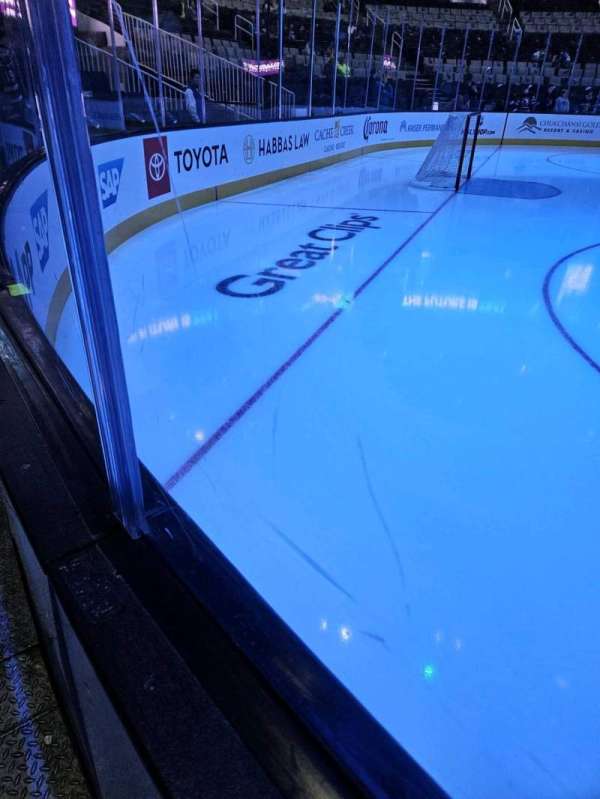 SAP Center, section: 117, row: 1, seat: 5