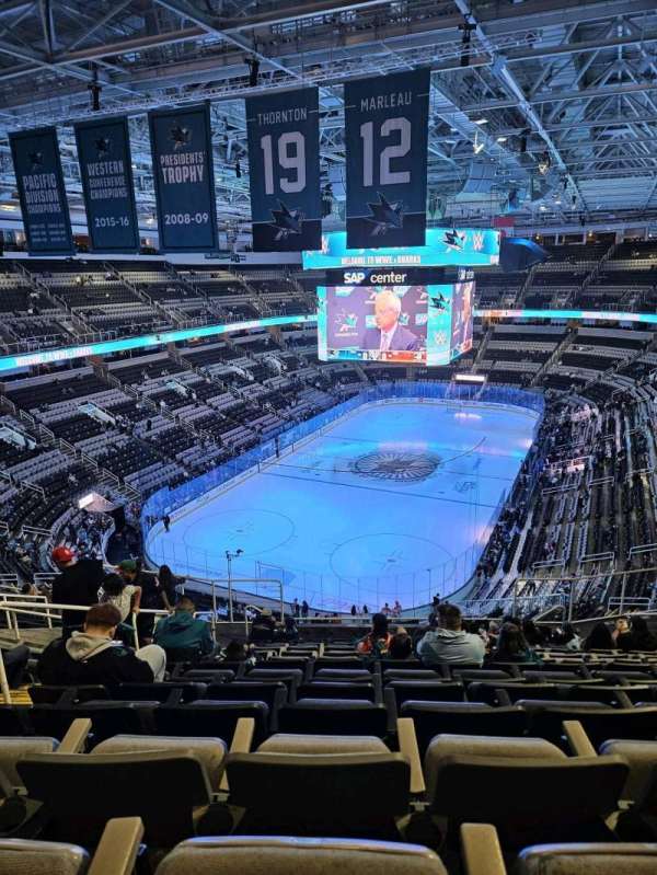 SAP Center, section: 206, row: 14, seat: 21