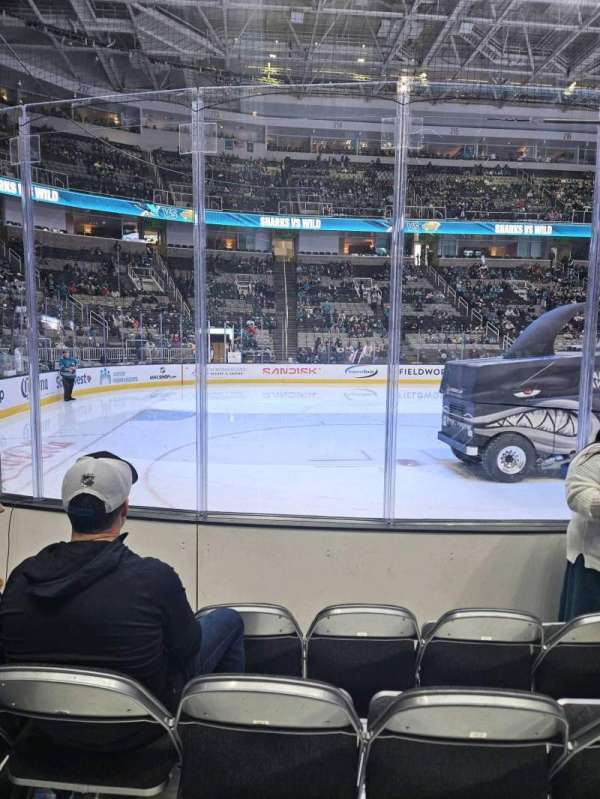 SAP Center, section: 103, row: 4, seat: 4
