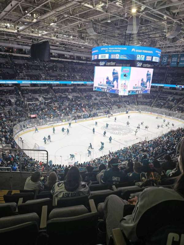 SAP Center, section: 218, row: 8, seat: 16