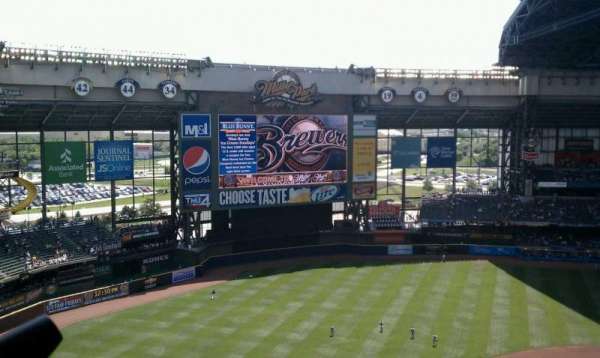 American Family Field, section: 430, row: 17, seat: 1