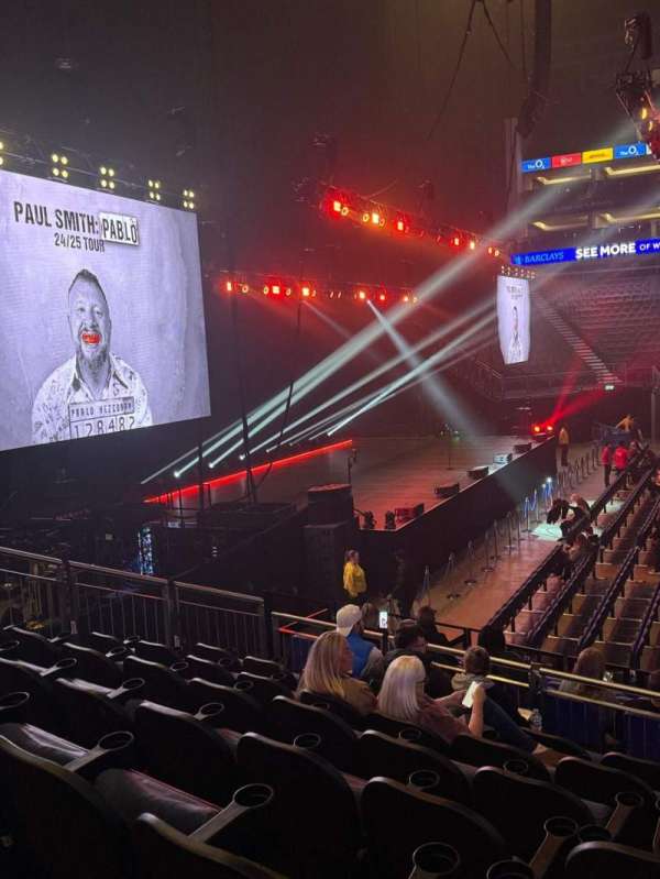The O2, London, section: 101, row: P, seat: 23