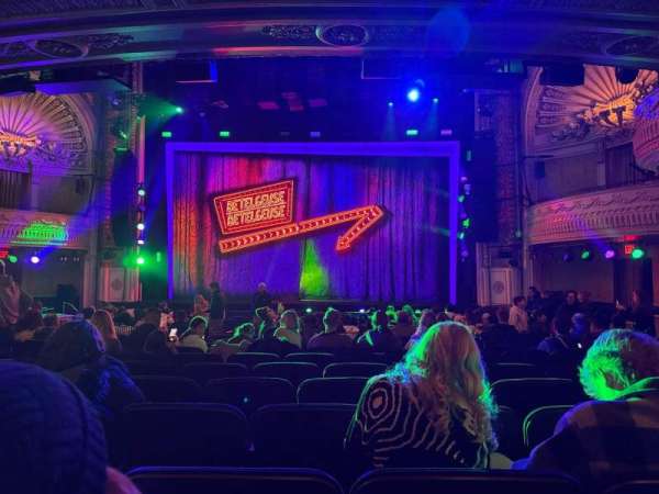 Palace Theatre, Broadway, section: Orchestra R, row: R, seat: 114