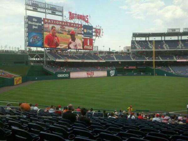 Nationals Park, section: 109, row: MM, seat: 14
