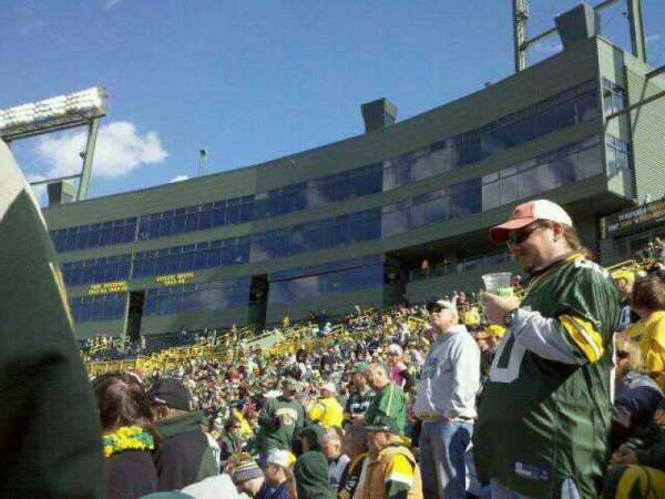 Lambeau Field, section: 133, row: 35, seat: 20