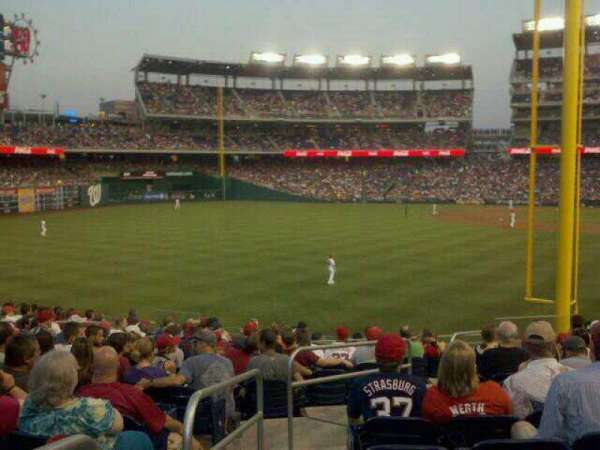 Nationals Park, section: 107, row: LL, seat: 22