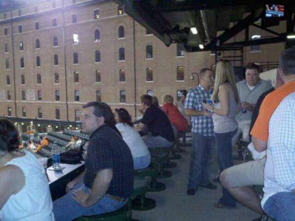 Oriole Park at Camden Yards, section: Miller Lite Flite Deck