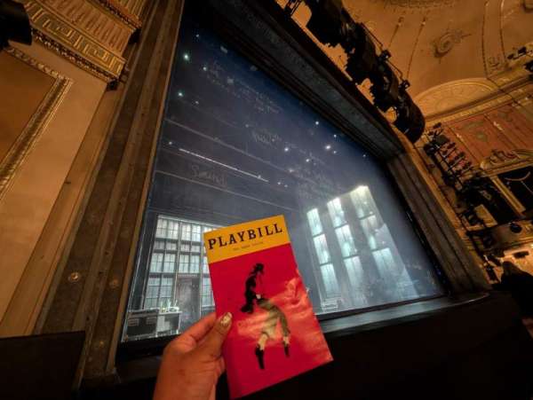 Neil Simon Theatre, section: Orchestra L, row: A, seat: 9