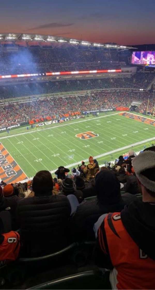 Paycor Stadium, section: 345, row: 29, seat: 11