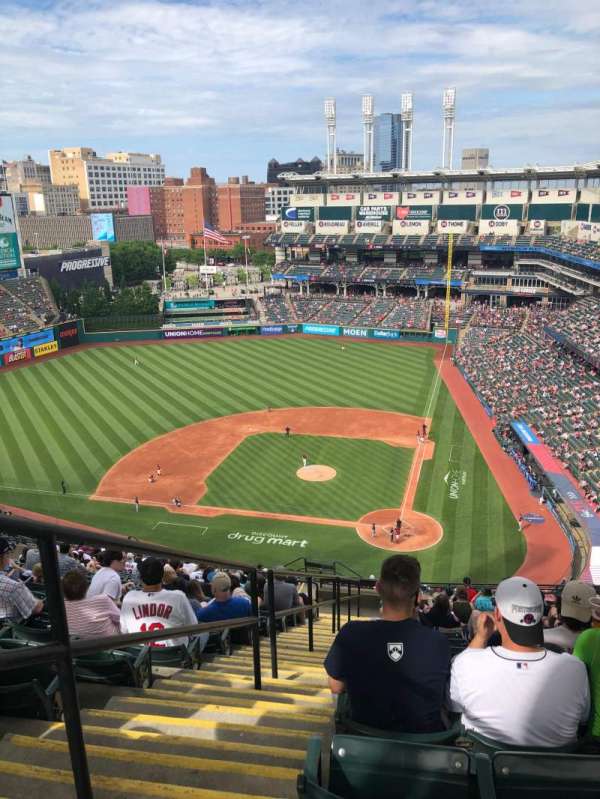 Progressive Field, section: 557, row: W, seat: 23