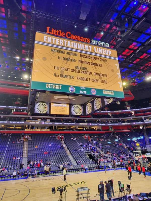 Little Caesars Arena, section: 123, row: 11, seat: 1