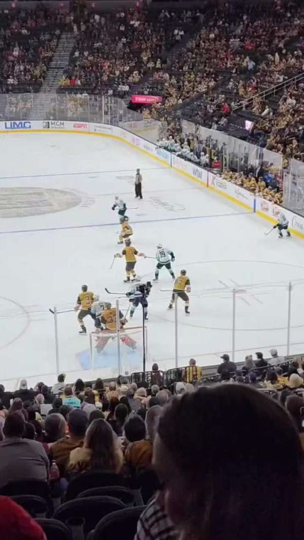T-Mobile Arena, section: 20, row: K, seat: 7