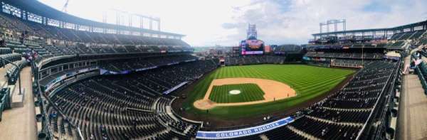 Coors Field, section: L325, row: 1, seat: 14