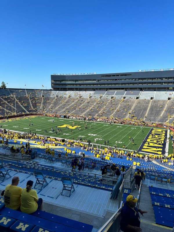 Michigan Stadium, section: 41, row: 81, seat: 22