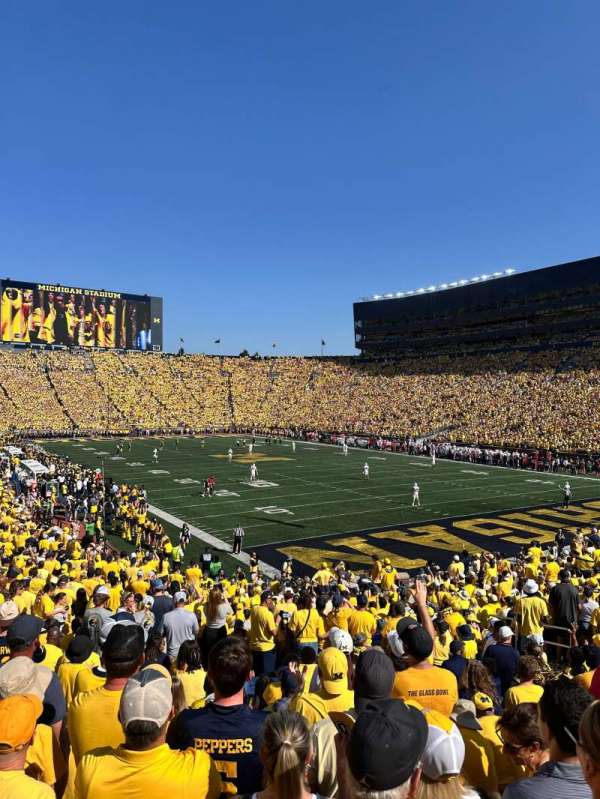 Michigan Stadium, section: 16, row: 31, seat: 14