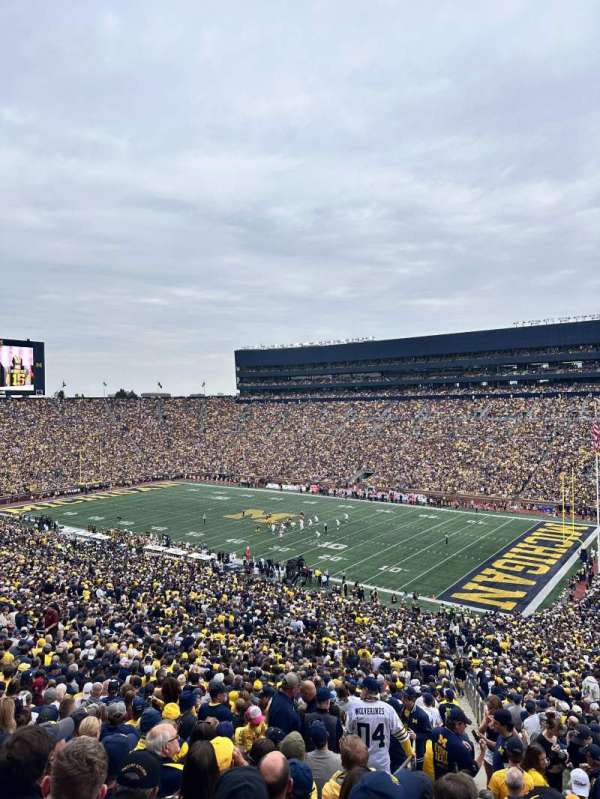Michigan Stadium, section: 18, row: 84, seat: 20