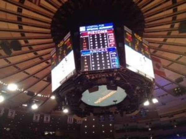 Madison Square Garden, section: 10, row: 3