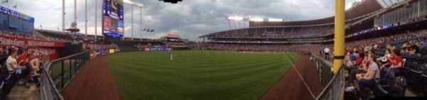 Kauffman Stadium, section: 107, row: J, seat: 14
