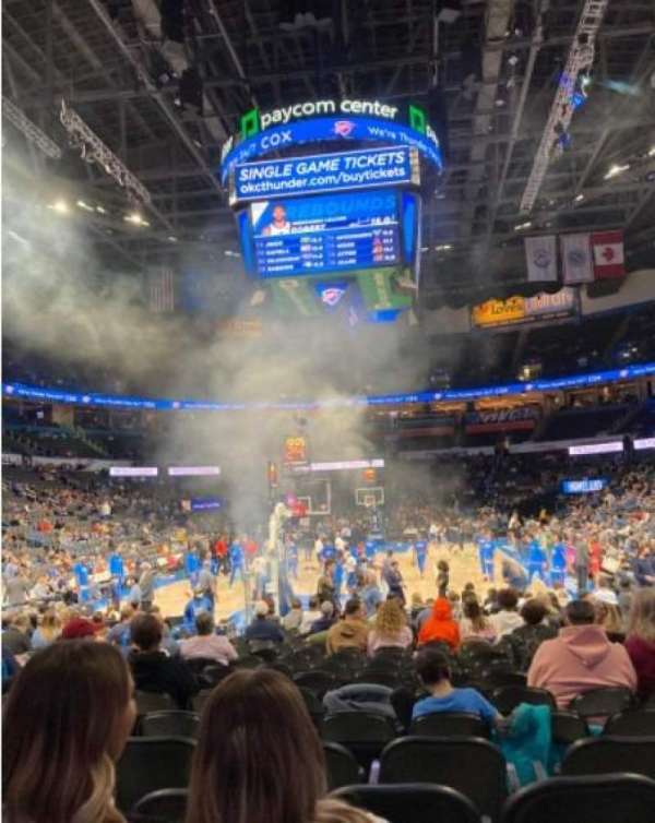 Paycom Center, section: 120, row: RR, seat: 7