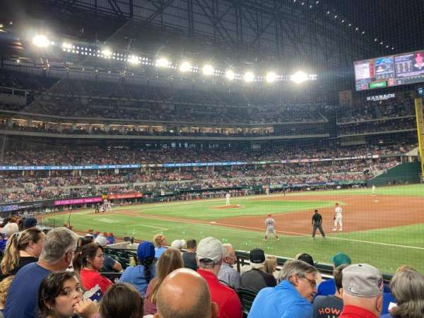 Globe Life Field, section: 22, row: 6, seat: 8