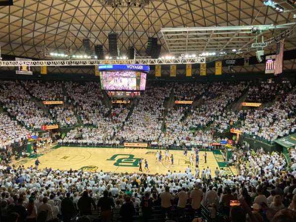 Ferrell Center, section: 112, row: 27, seat: 11