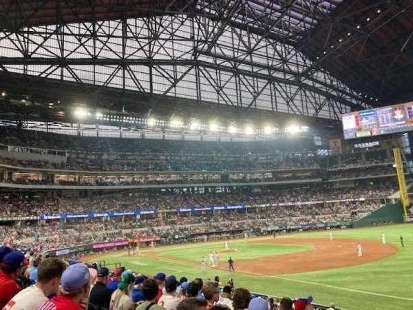 Globe Life Field, section: 22, row: 15, seat: 25