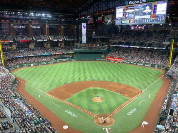 Globe Life Field, section: 313, row: 1, seat: 10