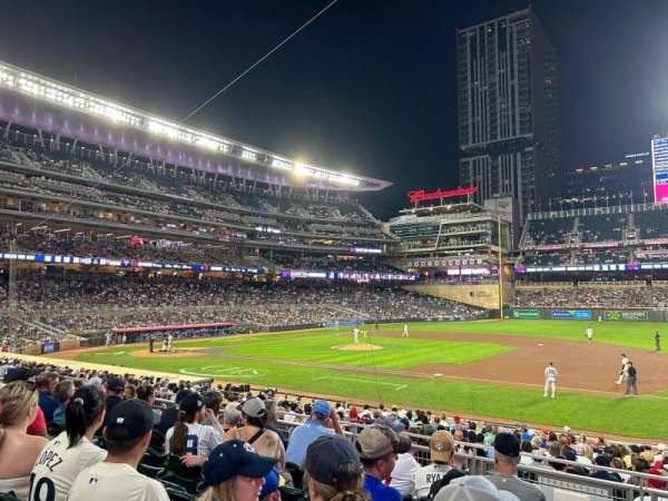 Target Field, section: 107, row: 6, seat: 1