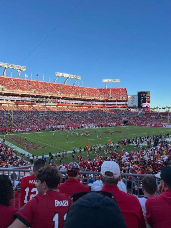 Raymond James Stadium, section: 203, row: D, seat: 20