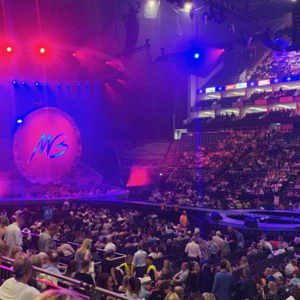 The O2, London, section: 102, row: L, seat: 85