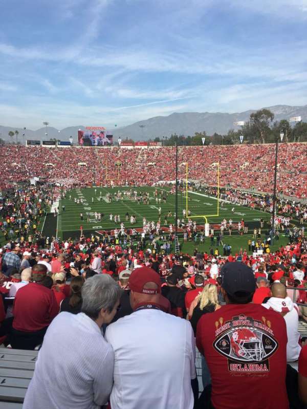 Rose Bowl, section: 24-h, row: 50, seat: 121
