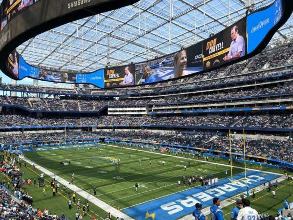 SoFi Stadium, section: 227, row: 10, seat: 2