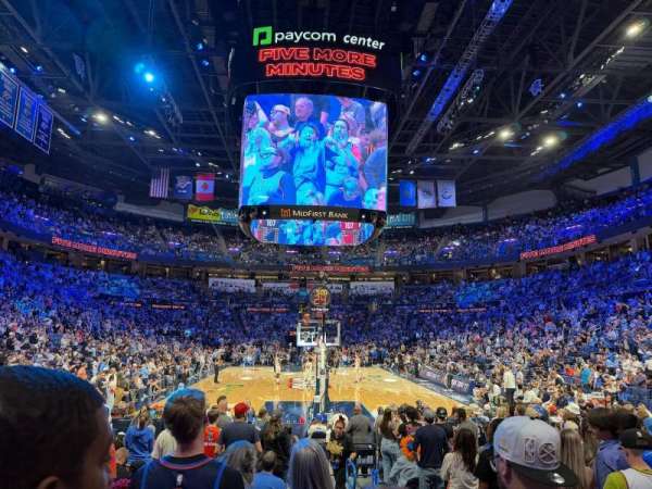 Paycom Center, section: 101, row: QQ, seat: 1
