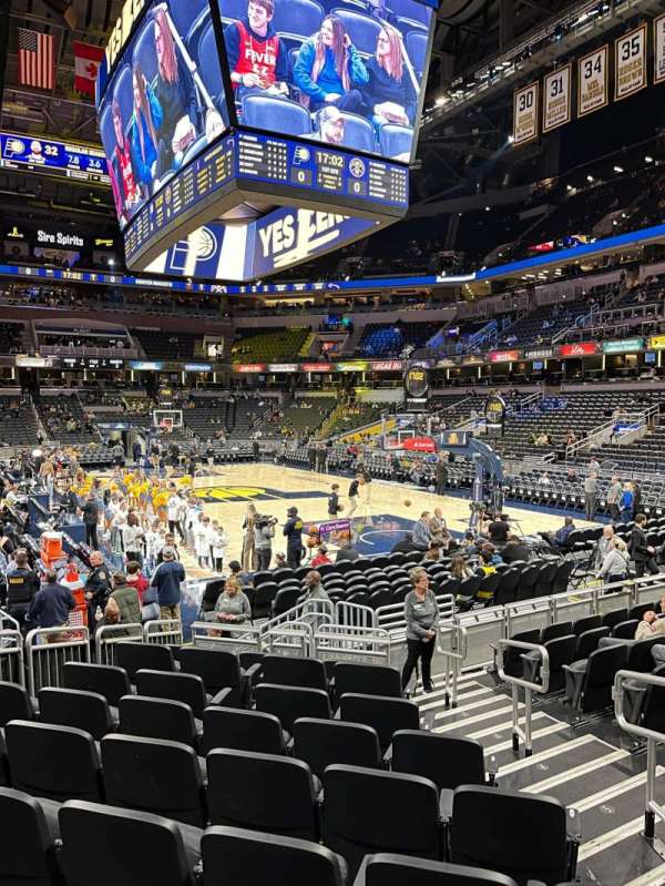Gainbridge Fieldhouse, section: 2, row: 10, seat: 3