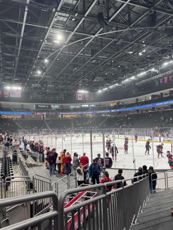 Acrisure Arena, section: 112, row: J, seat: 1