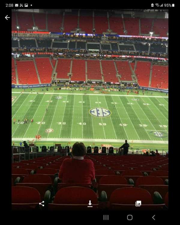 Mercedes-Benz Stadium, section: 312, row: 12, seat: 21