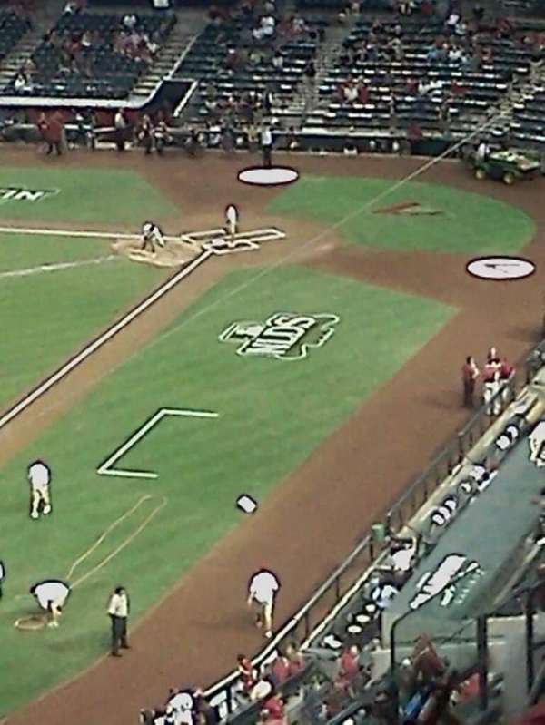 Chase Field, section: 214, row: 1, seat: 6