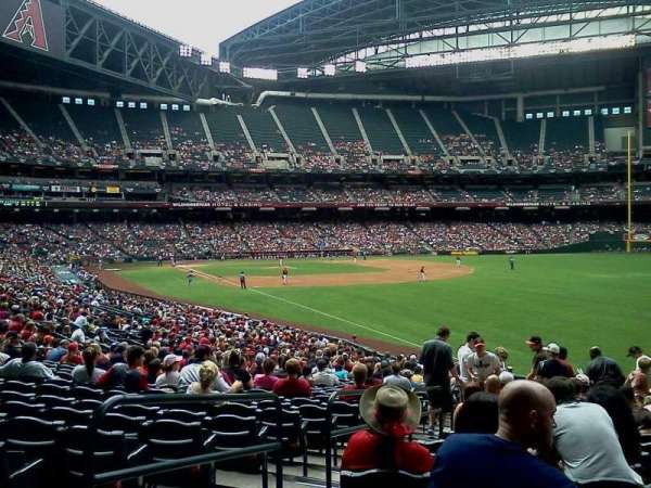 Chase Field, section: 108, row: 34, seat: 17
