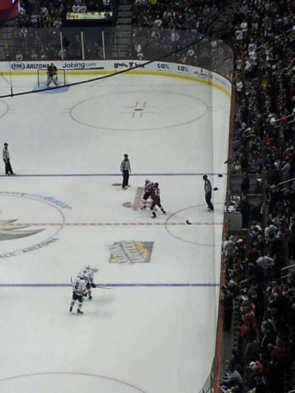 Desert Diamond Arena, section: 222, row: O, seat: 1