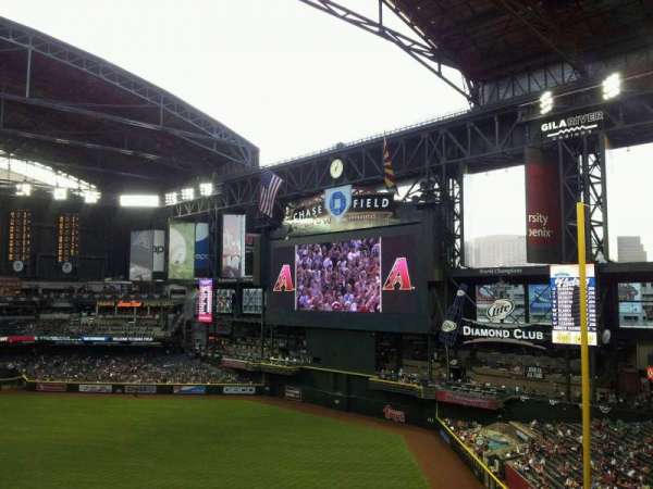 Chase Field, section: 303, row: 3, seat: 5
