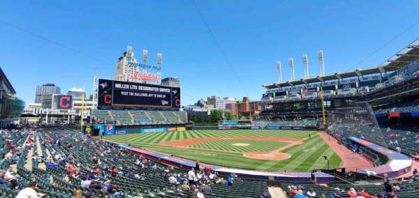 Progressive Field, section: 156, row: V, seat: 4