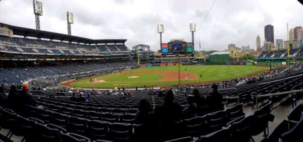 PNC Park, section: 110, row: AA, seat: 5