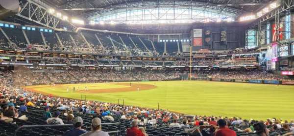 Chase Field, section: 109, row: 36, seat: 16