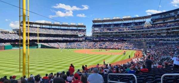 Nationals Park, section: 107, row: NN, seat: 6