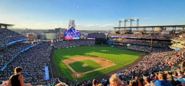 Coors Field, section: U328, row: 19, seat: 17